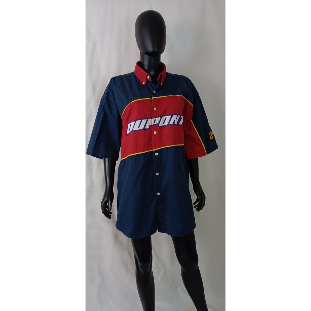 Winners Circle Mens DuPont Jeff Gordon Racing Shirt Navy Red Cotton XXXL